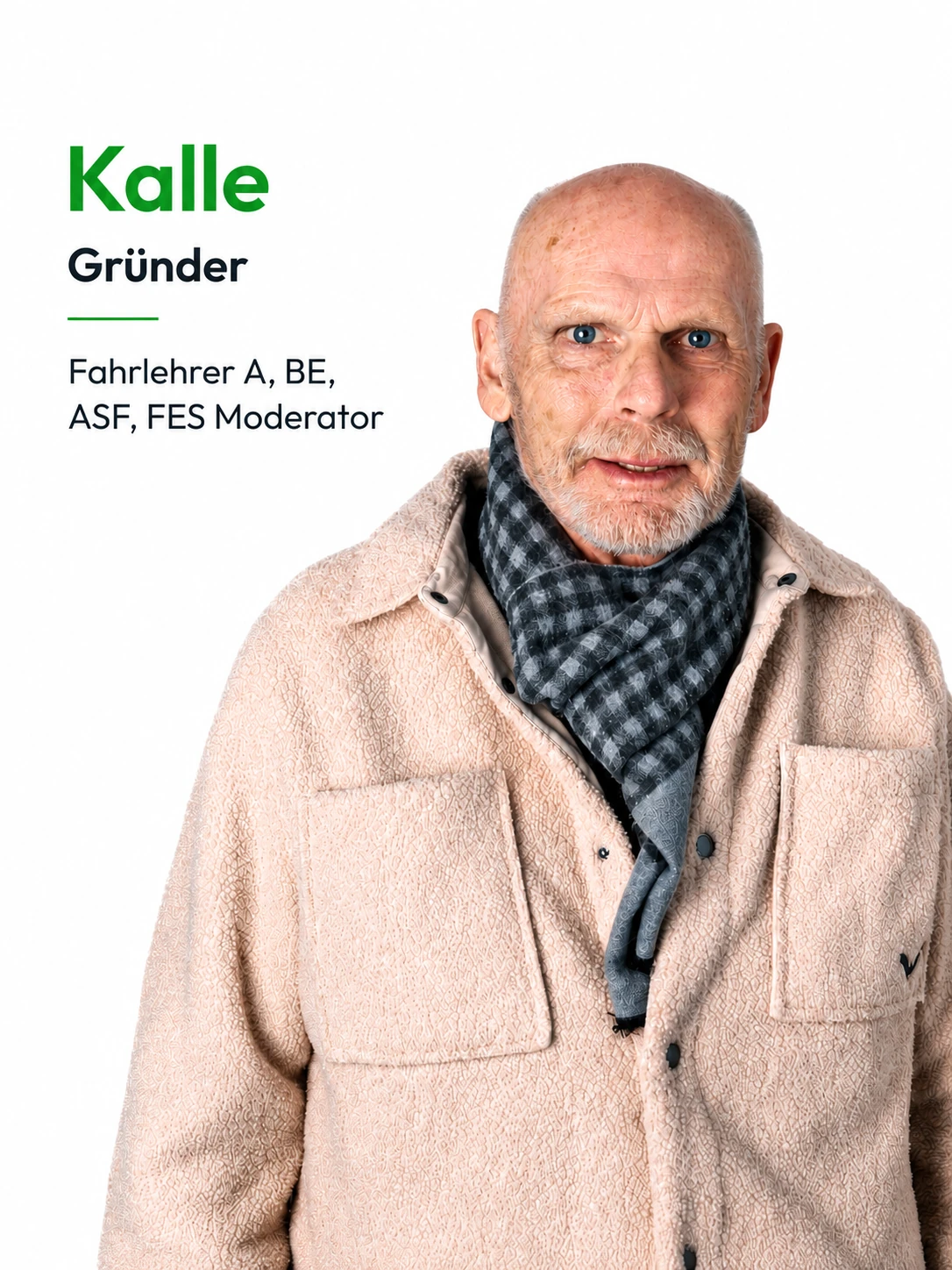 Porträt von Kalle – Gründer – Fahrlehrer A, BE · ASF- und FES-Moderator