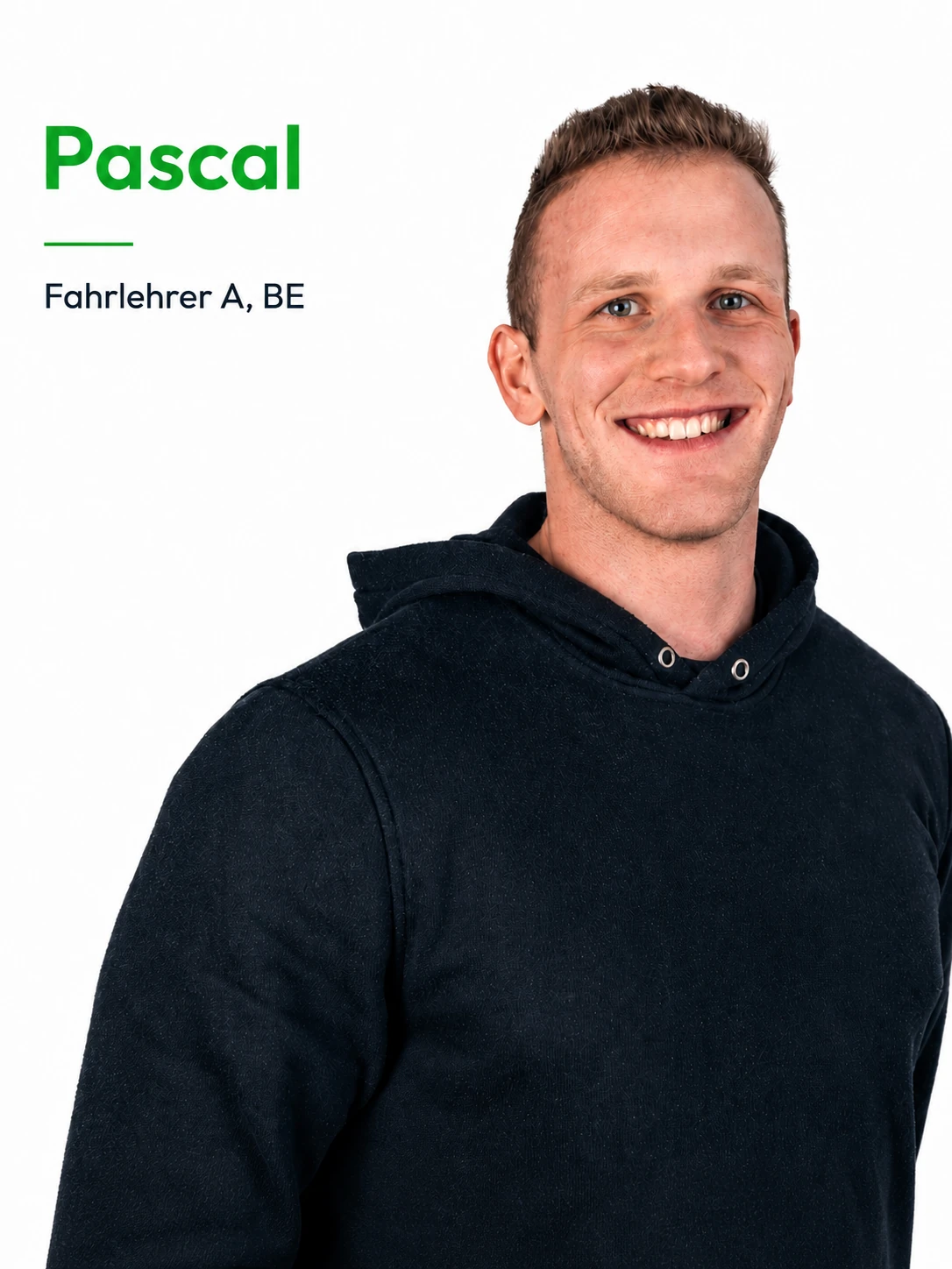 Porträt von Pascal – Fahrlehrer – A, BE